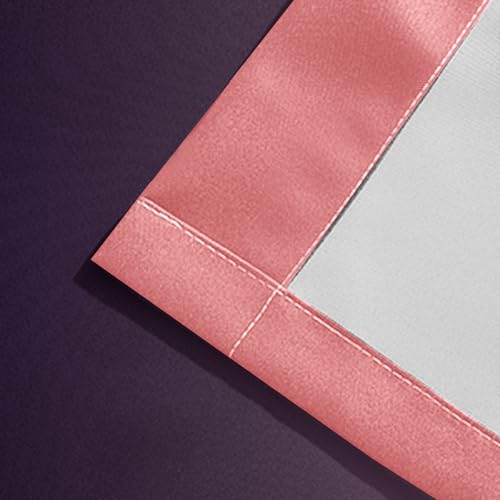 Blackout Ombre Dark Pink Dark Purple Curtains 52x84Inch (52"W x 84"L (Pack of 2) / Dark Pink Dark Purple)