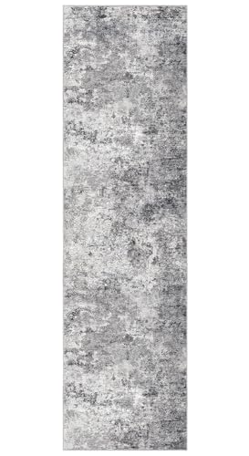 2x8 Washable Runner Rug for Hallway (Grey / 2' x 8' (Runner))