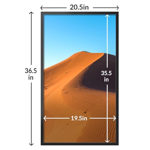 20x36 Picture Frame for Wall Display (Black / 20x36)