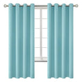 Baby Blue Blackout Curtains for Bedroom 69 Inch Long (Baby Blue / 55"W x 69"L (Pack of 2))