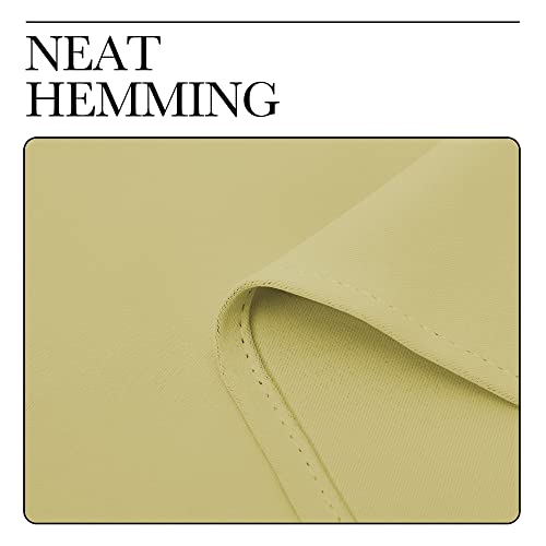 Blackout Curtain Panels for Bedroom (Paler Yellow / 42"W x 60"L (Pack of 2))