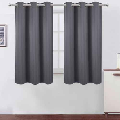 Blackout Curtains 40 x 63 inch (Grey / 40"W x 63"L (Pack of 2))