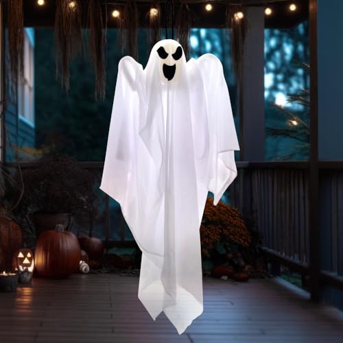 1 PC 27.5" Halloween Hanging Ghost Decorations Outdoor