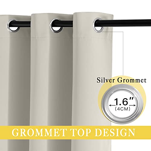 Patio Blackout Curtain Panels (Natural / 66"W x 118"L (Pack of 1))