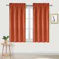 Blackout Curtains for Bedroom Living Room 38 x 54 Inch Long 2 Panels (Burnt Ochre / 38"W x 54"L (Pack of 2))