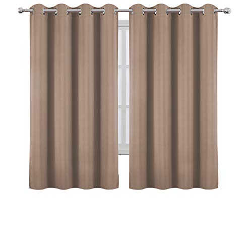 Cappuccino Blackout Curtains 66 x 63 Inch Length (Cappuccino / 66"W x 63"L (Pack of 2))