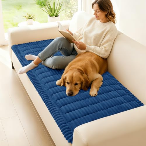 Couch Cover for Dogs (Navy Blue / 27.6"x82.7")