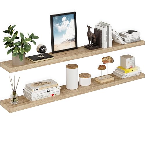 Floating Shelves for Wall (Natural Oak / 60 inches)