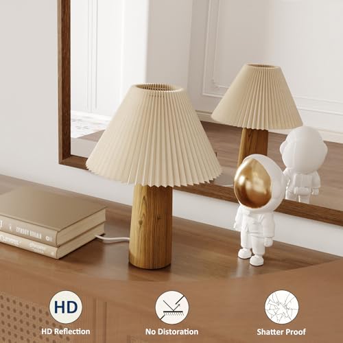 Walnut Bathroom Mirror 28X36 Inch Rectangle (Walnut / 36"L x 28"W)