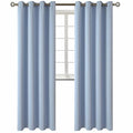Blackout Curtains for Living Room (Spa Blue / 52"W x 95"L (Pack of 2))