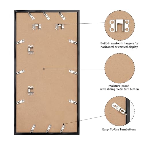 20x36 Picture Frame for Wall Display (Black / 20x36)