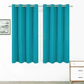 Turquoise Thermal Blackout Curtains (Teal / 52"W x 72"L (Pack of 2))
