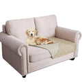 Waterproof Dog Bed Cover Pet Blanket for Furniture Bed Couch Sofa Reversible (30x53 Inch (Pack of 1) / Beige+khaki)
