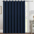Blackout Patio Curtains 100 x 84 Inches for Sliding Door Extral Wide Blackout Curtain Panels Thermal Insulated Room Divider (100"W x 84"L (Pack of 1) / Navy Blue)