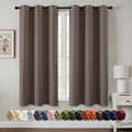 Blackout Curtains for Bedroom 2 Panels 40 x 45 Inch Long Tan Brown (Tan Brown / 40"W x 45"L (Pack of 2))