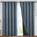Stone Blue 100% Blackout Curtains 84 Inches Long 70" Wide 2 Panel (70"W x 84"L (Pack of 2) / Stone Blue)