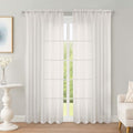 Ivory Sheer Curtains 78 Inches Long 2 Panels Set (Ivory / 59"W x 78"L (Pack of 2))