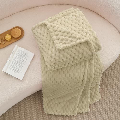 Almond Throw Blanket for Couch (Almond / Throw(50"x60"))