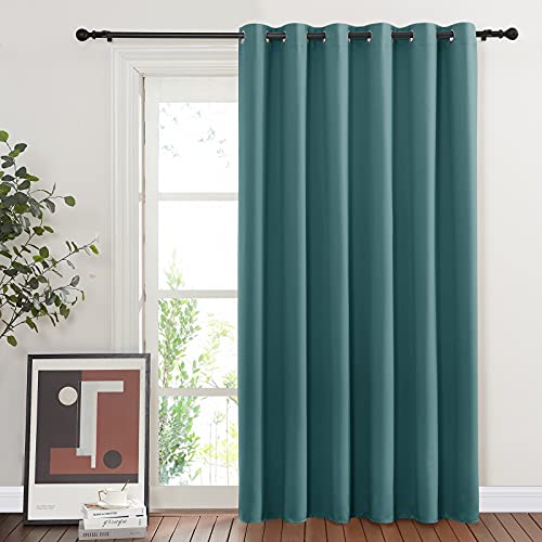 Blackout Room Darkening Window Curtain (Sea Teal / 80"W x 84"L (Pack of 1))