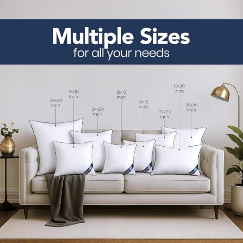 Premium Piping Throw Pillows 12x12 (12x12 Inch)