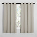 Natural Room Darkening Curtains for Cafe 55" w x 68" L 2 Panels (Natural / 55"W x 68"L (Pack of 2))