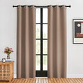 Blackout Window Curtains 80 inch Long (Cappuccino / 34"W x 80"L (Pack of 2))