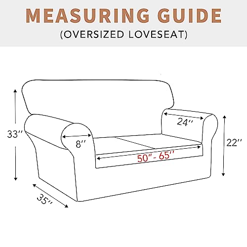 100% Waterproof Oversized Loveseat Cover (Grayish Green / Oversized Loveseat)