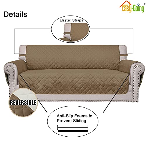 Reversible Couch Cover (Camel/Ivory / Small-XL Chair)