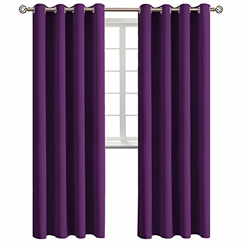 Blackout Curtains (Purple / 52"W x 95"L (Pack of 2))