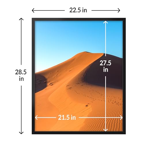 22x28 Picture Frame for Wall Display (Black / 22x28)