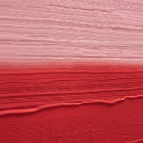 Modern Abstract Canvas Wall Art Minimalist Block Lines Oil Painting Artwork (Red / 24"L x 36"W)