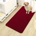 Dog Door Mat for Muddy Paws 40x24 (Red / 40" X 24")