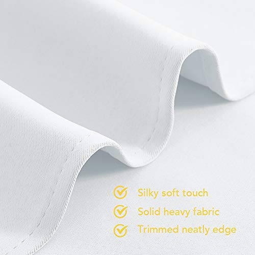 Draperies Curtains Panels (Pure White / 70"W x 95"L (Pack of 2))