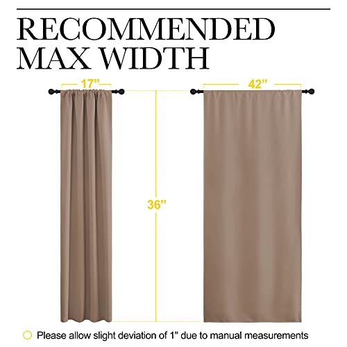 Cappuccino Blackout Curtains for Camper 42" w x 36" L 2 Panels (Cappuccino / 42"W x 36"L (Pack of 2))