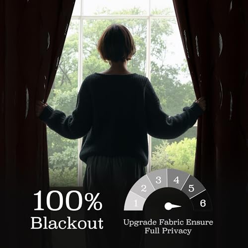 100% Blackout Print Curtains 63 inch Long (100% Blackout - Pink / 52"W x 63"L (Pack of 2))