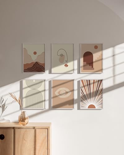 Set of 6 9 X 12 Picture Frames for Wall (Set of 06 / White Oak / 9x12 in)