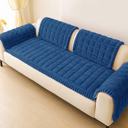 Couch Cover for Dogs (Navy Blue / 27.6"x82.7")