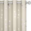 Blackout Curtains (Light Beige/Cubic / 52"W x 95"L (Pack of 2))