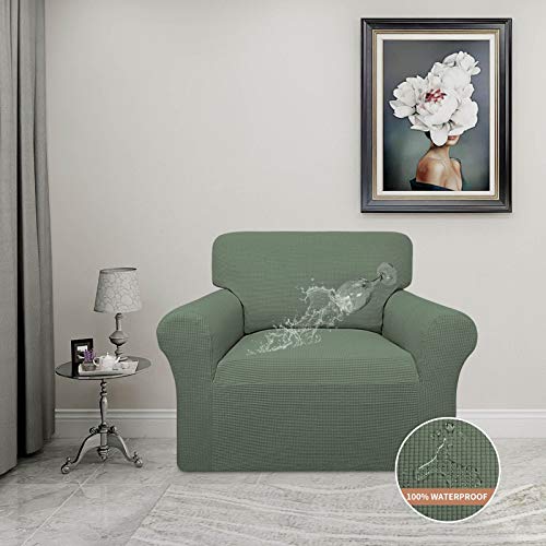 100% Waterproof Chair Couch Cover (Grayish Green / Chair)