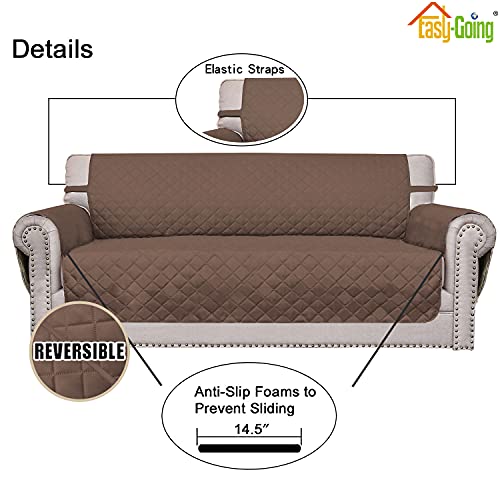 Reversible Couch Cover (Brown/Brown / Large Sofa)