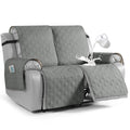 Waterproof Recliner Loveseat Covers Washable (Grey / 2 Seater)