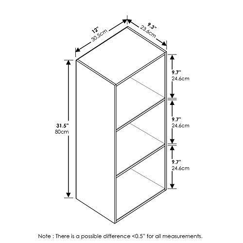 LUDER Book Shelf (Blackwood / 3-Tier Cube)