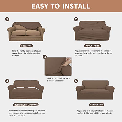 100% Waterproof Chair Couch Cover (Brown / Chair)