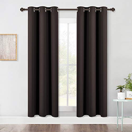 Blackout Curtain Panels for Kids Room (Toffee Brown / 42"W x 72"L (Pack of 2))