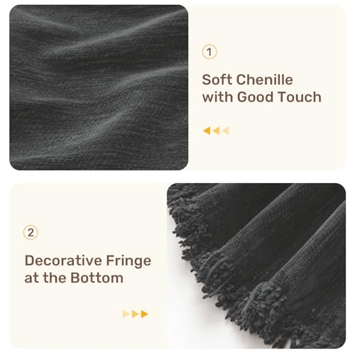 2 Pieces Sectional Couch Covers L Shaped Cover XL Charcoal Gray (Charcoal Gray / 71"×110"+71"×118")