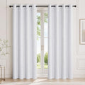 Living Room Curtains 84 Inches Long (Greyish White/Tree Branch / 42"W x 84"L (Pack of 2))