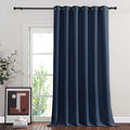 Blackout Navy Blue Bedroom Curtain 118 inches Long (Navy / 80"W x 118"L (Pack of 1))