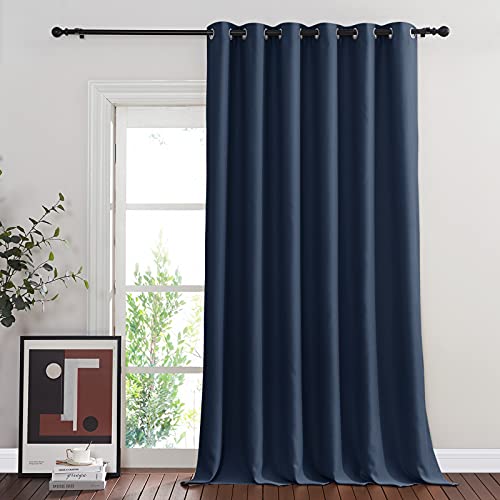 Bedroom Window Treatment Blackout Curtain Panel (Navy / 80"W x 95"L (Pack of 1))