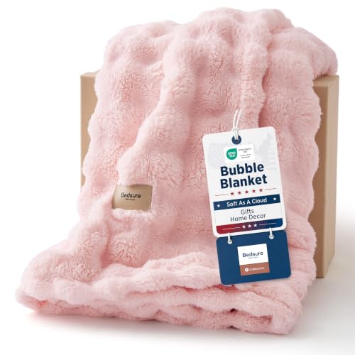Cloud Bubble Throw Blanket (Pink / Throw (50" X 60"))