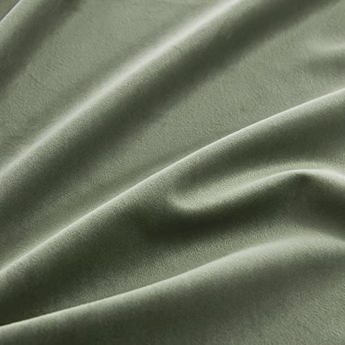 Sage Green Velvet Curtains 84 inches for Bedroom Living Room (Sage Green / 52"W x 84"L (Pack of 2))
